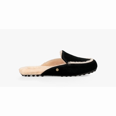 Chinelos UGG Lane Slip-On Mulher Pretas | PT-LNVGA